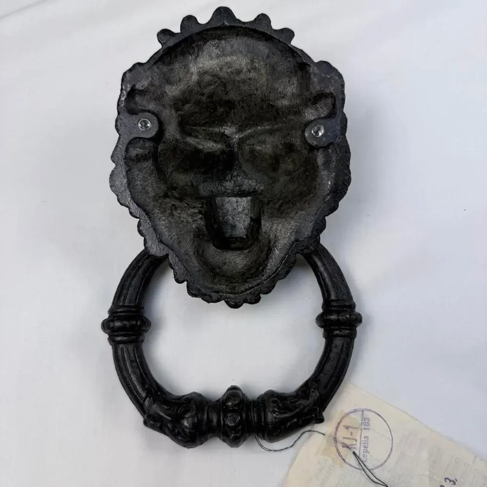 1988 Black Lion Door Knocker Czechoslovakia Made in Poland New Folkart handmade